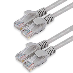 칼론 CAT5 5M 랜선 랜케이블, 그레이, 2개