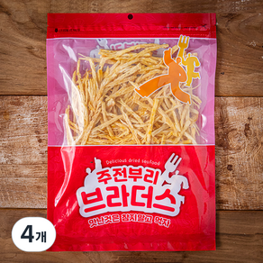 리프레쉬 주전부리브라더스 촉촉 팝콘오징어, 150g, 4개