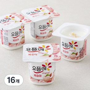 요플레 복숭아 멀티 85g, 16개