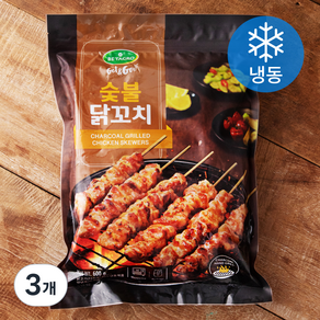 베타그로 숯불 닭꼬치 (냉동), 3개, 600g