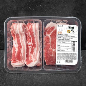 파머스팩 한돈 삼겹살 500g 목심 500g 반반팩 구이용 (냉장)