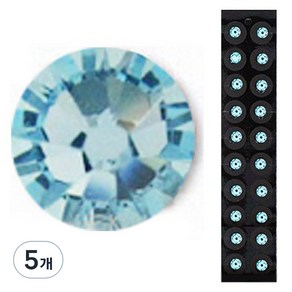 와사비네코 미미츠보 쥬얼리 귀지압패치 M 3.0mm 20p, 아쿠아마린, 5개
