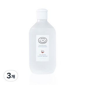 쥬스투클렌즈 카밍 클린 워터, 300ml, 3개