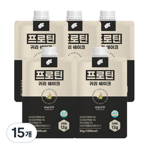 논앤밭위드 프로틴 귀리쉐이크 바닐라맛, 30g, 15개