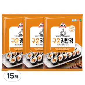 새우표 완도 구운 김밥김, 22g, 15개