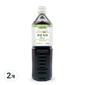 녹차수도보성 녹차 베이스, 1L, 2개