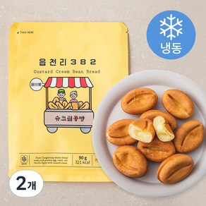 읍천리382 슈크림 콩빵 (냉동), 90g, 2개