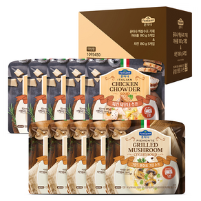 폰타나 그릴드 머쉬룸 수프 180g x 5p + 이탈리안 치킨 크림 전자레인지용 수프 180g x 5p 전용 패키지