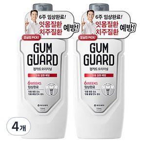 검가드 오리지널 구강청결제, 750ml, 4개