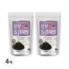 아버지愛마음을담아 광천돌김자반, 300g, 4개