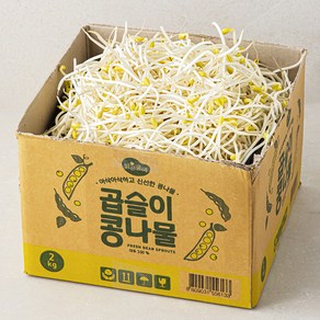 맑은물에 곱슬이 콩나물, 1박스, 2kg