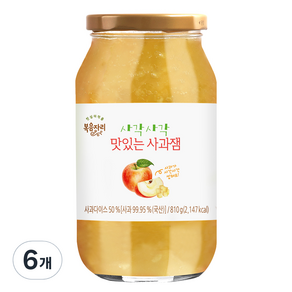 복음자리 사각사각 사과잼, 810g, 6개