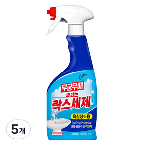 무균무때 뿌리는 락스세제, 750ml, 5개