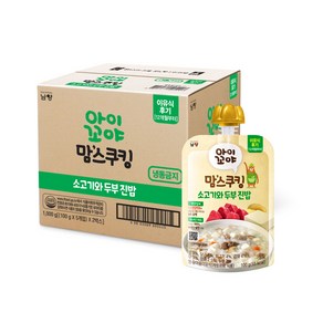 아이꼬야 맘스쿠킹 이유식 100g 12개월부터, 10개, 소고기 + 두부 혼합맛