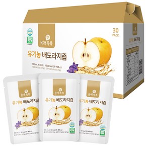 몸애쏙쏙 유기농 배도라지즙, 100ml, 30개