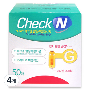 일동제약 G 400 체크엔 혈당검사지, 50개입, 4개