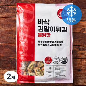 맘으로 바삭김말이튀김 불닭맛 (냉동), 1kg, 2개