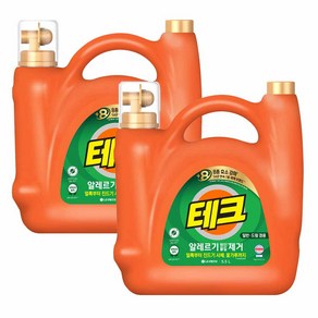 테크 원인물질 제거 일반드럼 대용량 액체세제, 5.5L, 2개