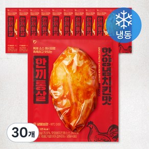 한끼통살 통살 닭가슴살 핫양념치킨맛 (냉동), 100g, 30개