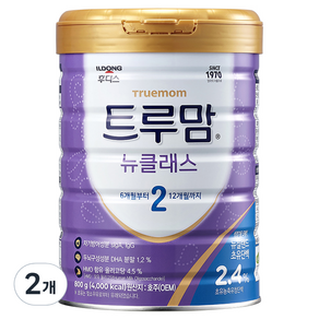 트루맘 뉴클래스 분유 2단계, 800g, 2개