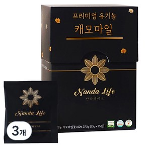 난다라이프 프리미엄 유기농 캐모마일 PLA 티백, 1.5g, 25개입, 3개