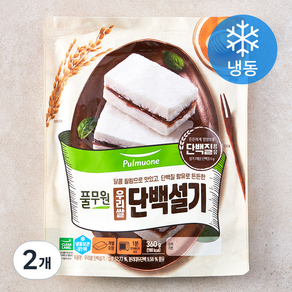 풀무원 우리쌀 단백설기 (냉동), 360g, 2개