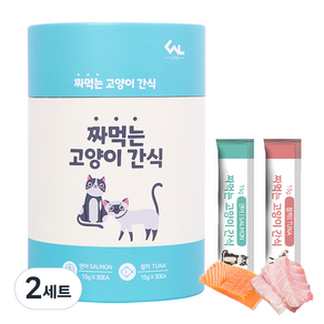 마마쇼 짜먹는 고양이 간식 파우치, 연어 , 참치, 900g, 2세트