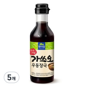 면사랑 프리미엄 가쓰오 우동장국, 500g, 5개