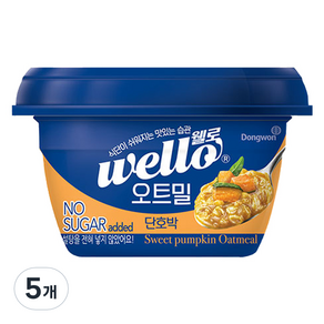 wello 오트밀 단호박, 285g, 5개