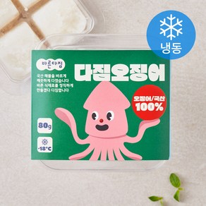 바른다짐 다짐오징어 (냉동), 1개, 80g