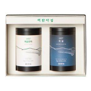 대한다업 처음딴차 50g + 작설 50g 세트, 100g, 1세트