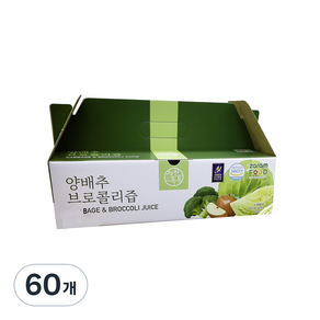 착한톡톡 양배추브로콜리즙, 60개, 80ml