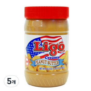 리고 땅콩버터잼 크리미, 462g, 5개