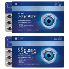 종근당건강 눈에 좋은 아이팜 루테인, 90정, 2개