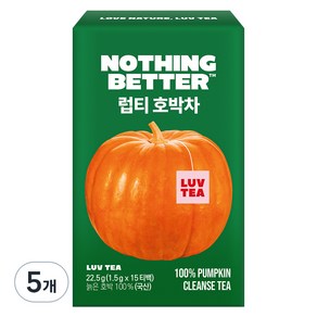 럽티 호박차, 1.5g, 15개입, 5개