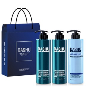 다슈 데일리 패스트 한방 두피 샴푸 500ml x 2p + 단백질 트리트먼트 500ml + 쇼핑백