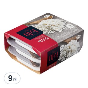 The미식 백미밥, 210g, 9개