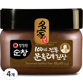 청정원순창 문옥례 된장, 450g, 4개