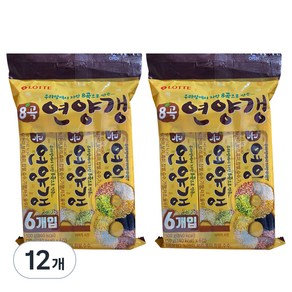 롯데제과 8곡 연양갱 4800, 50g, 12개