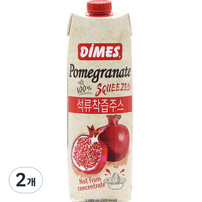 디메스 석류 착즙 주스, 1L, 2개