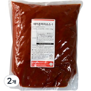 테이준 피자 소스 1, 2개, 3kg