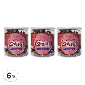 럭셔리발란스 강아지용 유혹 져키간식 200g, 6개, 소고기