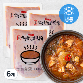 교동전선생 삼백육십오일 집국 김치찌개 (냉동), 500g, 6개