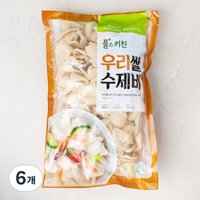 풀무원 풀스키친 우리쌀 수제비, 1kg, 6개