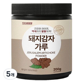 백세팔팔 돼지감자가루, 5개, 200g