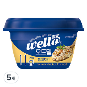 wello 동원 오트밀 참깨치킨, 286g, 5개