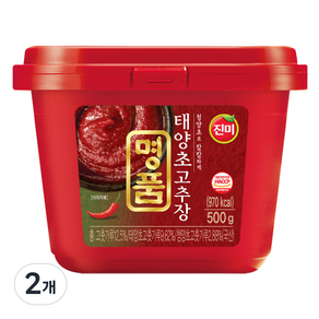 진미 명품 태양초 고추장, 500g, 2개