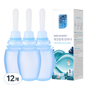 일회용 질세정기 여성청결제, 110ml, 12개