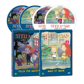 DVD Stella and Sam 스페셜 4종 세트 보고만 있어도 마음이 푸근해지는 남매 이야기