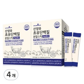 메이준뉴트리 산양유 초유 단백질 분말 스틱 류신 30p, 60g, 4개